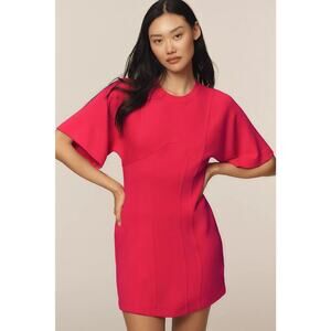 NWT Anthropologie Daily Practice Short-Sleeve Mini Dress in Pink Sz LP